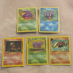 Pokemon Fossil 5 Card Lot
